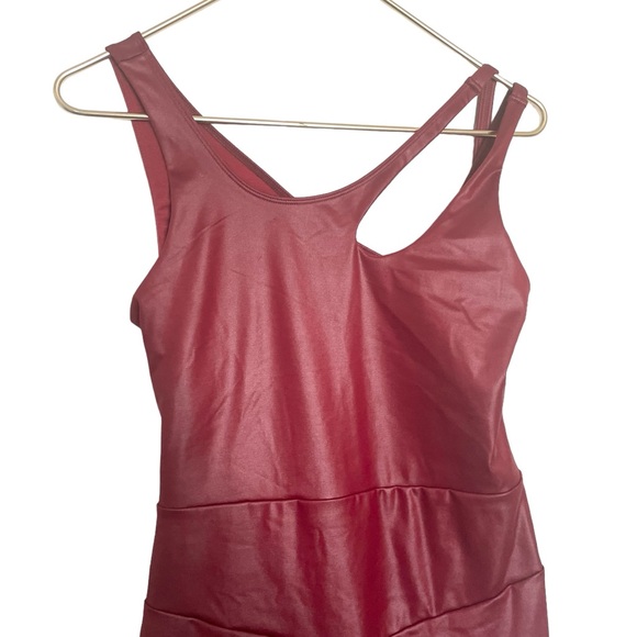 Free People In My Orbit One-Piece in Burgundy Red NWOT by - Picture 4 of 8